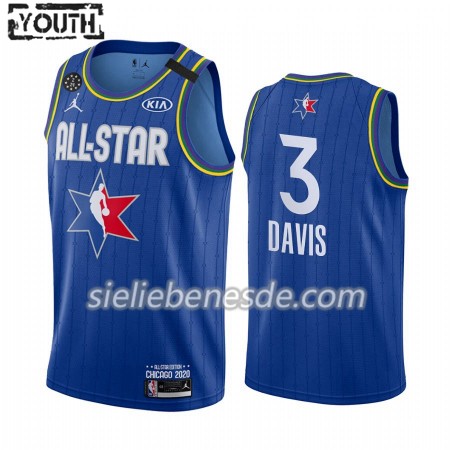 Kinder NBA Los Angeles Lakers Trikot Anthony Davis 3 2020 All-Star Jordan Brand Blau Swingman